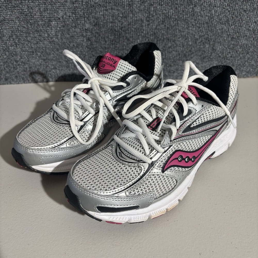 Saucony Grid Marauder 3 Running Sneakers Womens Slate/Pink Women's Size 10